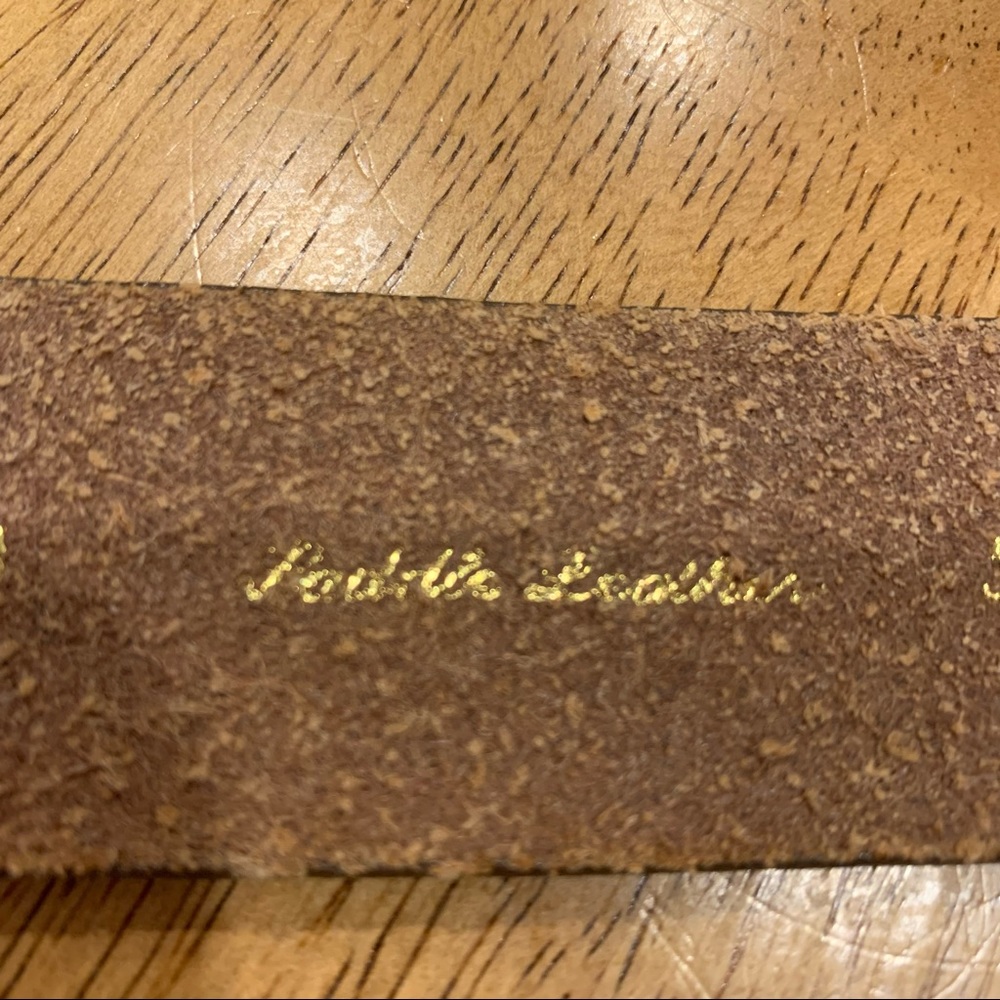 Ann Taylor Brown Leather Belt M (30-31) - Picture 5 of 9